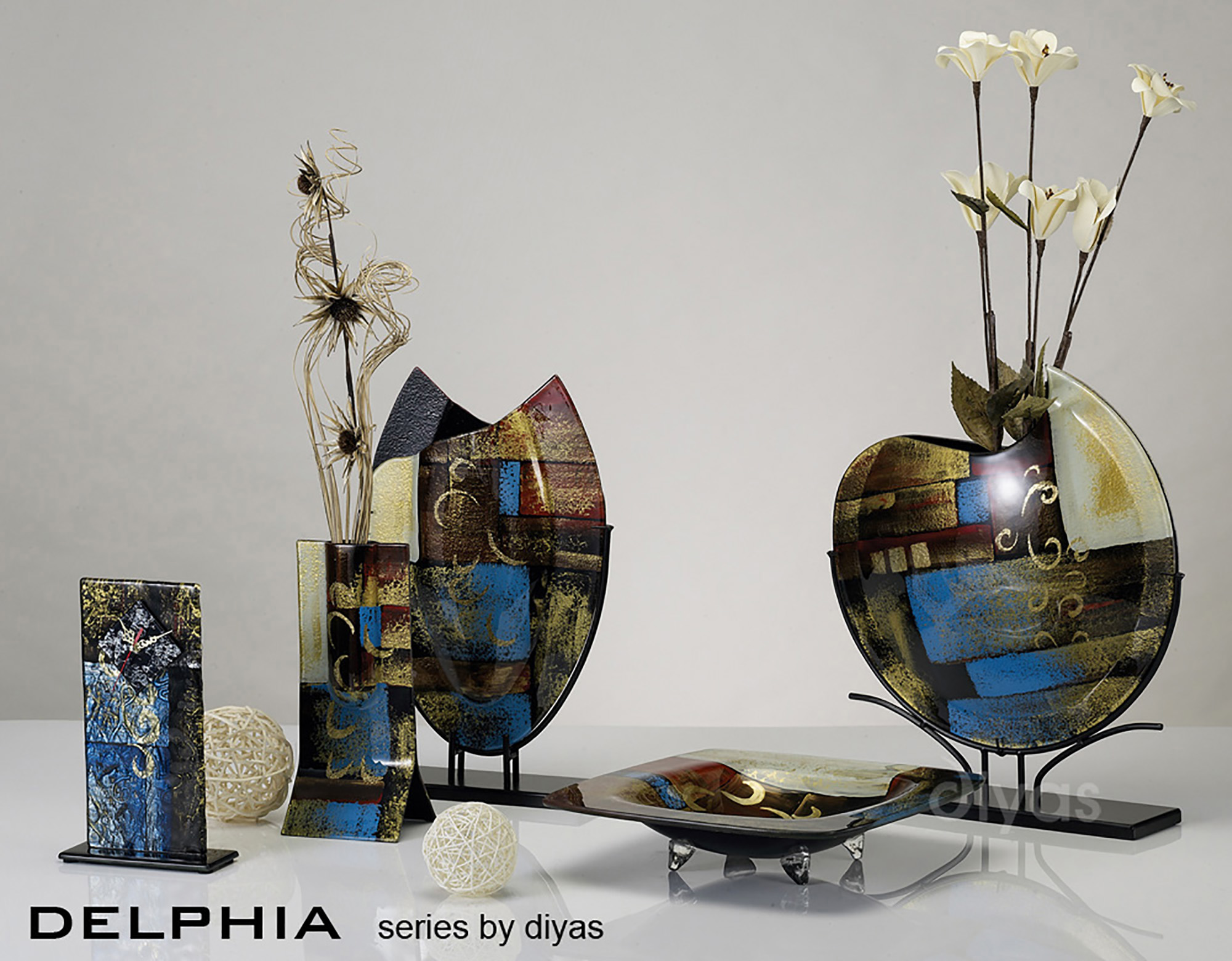 Delphia Glitter Art Glassware Diyas Home Platters Delphia Glitter Art Glassware Diyas Home Platters